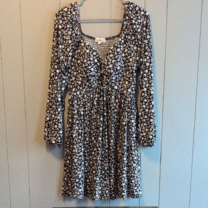 Derek Heart Black and White Floral Dress